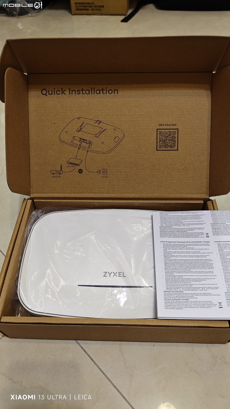Zyxel NWA130BE BE11000 (WiFi 7) 三頻 NebulaFlex 無線網路基地台---開箱