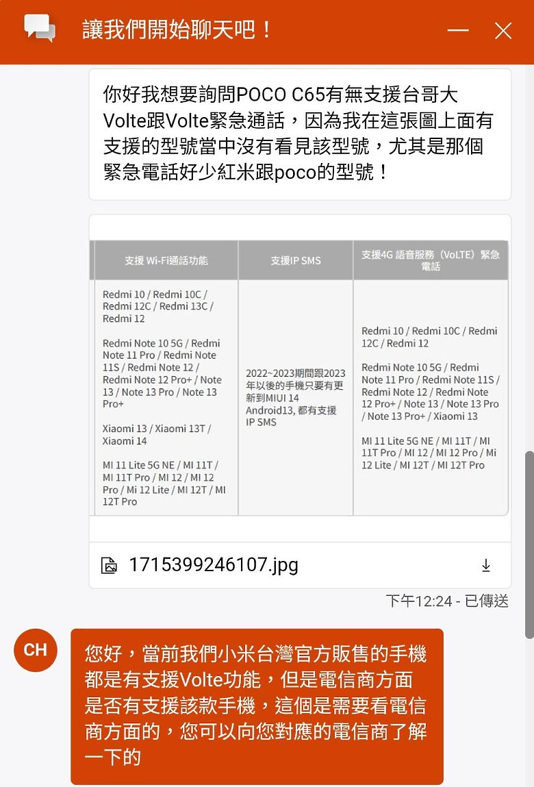 台哥大VoLTE緊急電話