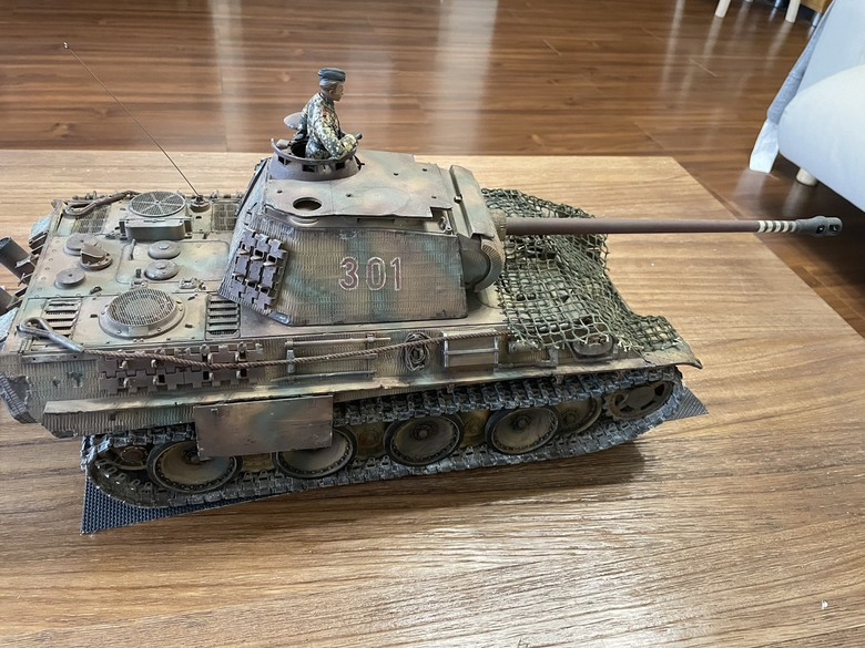TAMIYA 1/16 (56022) GERMAN PANTHER TYPE G Full-Option Kit 坦克 遙控版分享