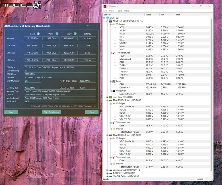 點我看大圖 十銓 T-FORCE XTREEM ARGB DDR5-8000 記憶體開箱實測 加入大面積燈效設計與高速傳輸搭配