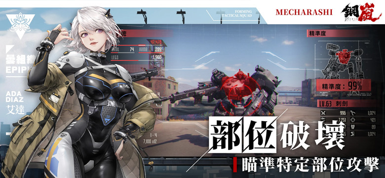 《鋼嵐》 3A機甲戰術手遊 5月22日 正式上線 近未來科幻機甲戰爭戰棋遊戲 | 序號統整表 | 戰棋玩法X機甲主題 打造傭兵小隊 戰術策略 部位破壞 自由塗裝 機械美學 創造獨一無二的個人機甲
