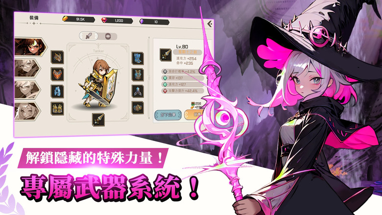《神秘大陸探險》 5月10日 正式上線 Secret Land Adventures 二次元畫風 韓國放置型 RPG | 四大職業組隊 打怪獲得寶箱 合成寶箱提升品質 開啟寶箱獲得裝備的玩法