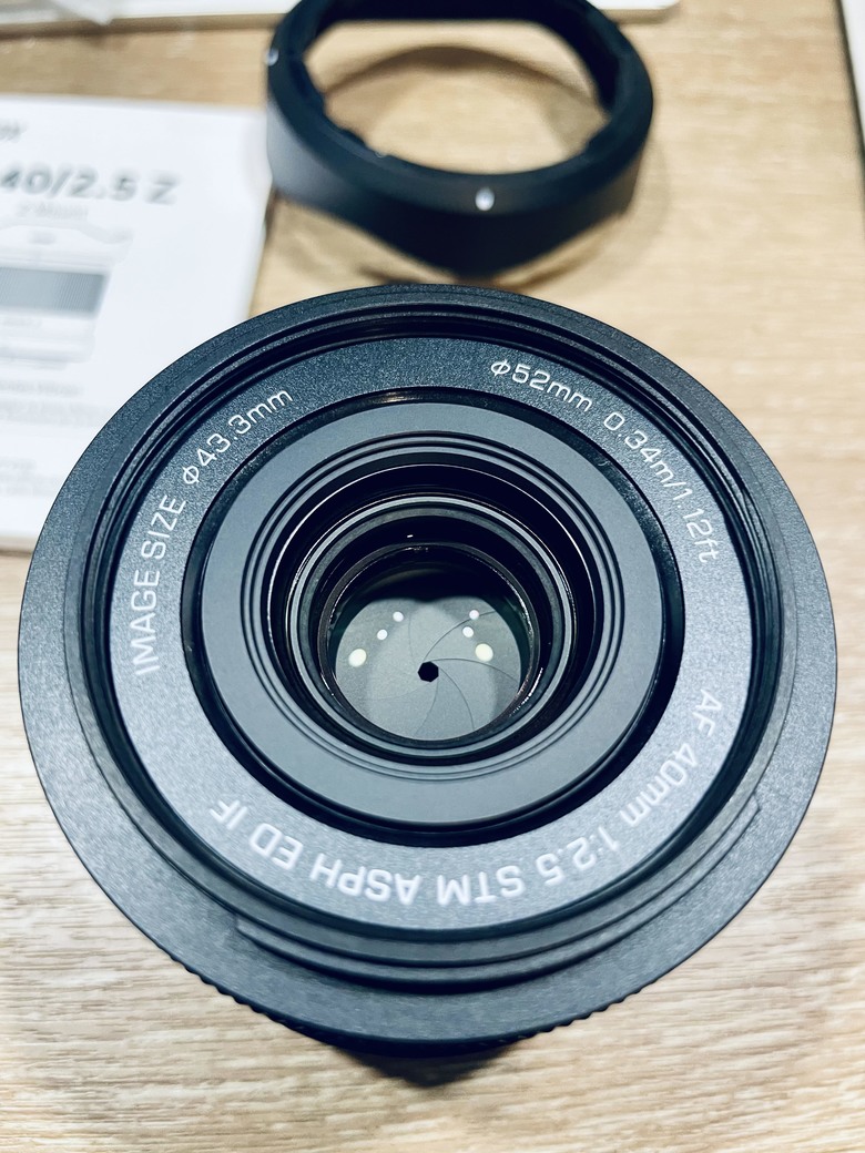 唯卓仕40 F2.5全幅Z鏡簡易開箱評測