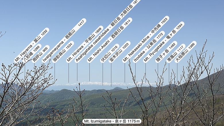 宮城泉ヶ岳 (1172 m) + 北泉ヶ岳 (1253 m)