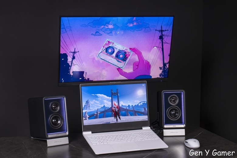 點我看大圖 無限鏡、荔枝皮、65W 快充!萬元桌上音響 EDIFIER QR65 2.0