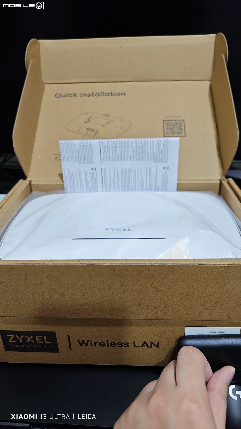 Zyxel NWA130BE BE11000 (WiFi 7) 三頻 NebulaFlex 無線網路基地台---開箱