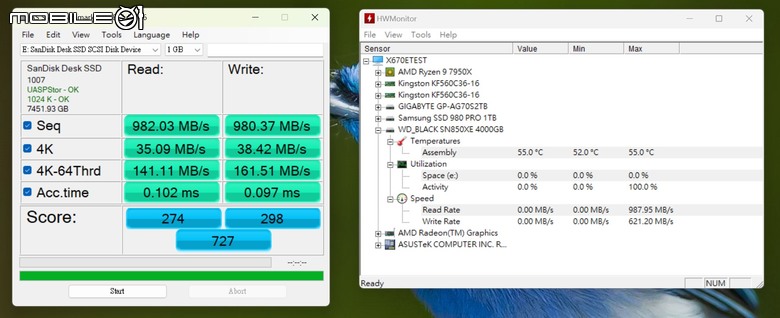 點我看大圖 WD SanDisk Desk Drive 外接式 SSD 開箱實測 小巧身形卻具有 8 TB 大容量配置!