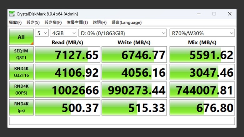 點我看大圖 鎖定 InnoGrit 主控晶片 SSD。TEAMGROUP G70 Pro 2TB PCIe Gen4 x4 SSD