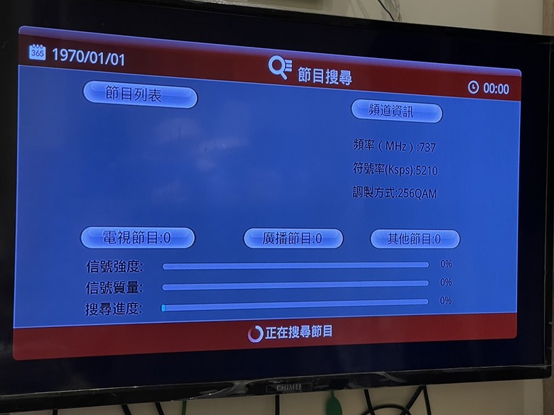 大大寬頻的正常看電視頻道..............