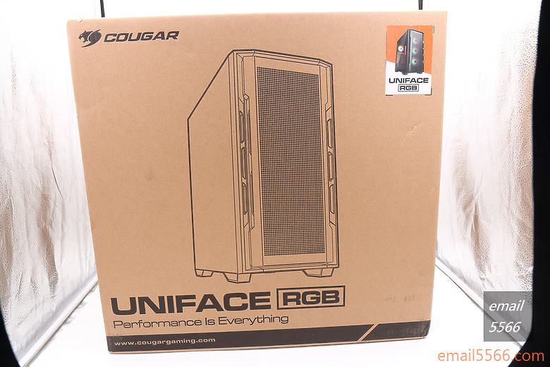 點我看大圖 COUGAR Uniface RGB中塔機殼 開箱-水冷支援/高效通風系統