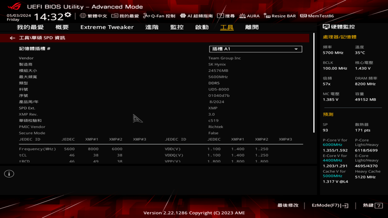 十銓 T-FORCE XTREEM ARGB DDR5-8000 記憶體開箱實測 加入大面積燈效設計與高速傳輸搭配