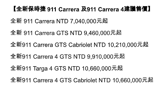 【992.2世代】Porsche正式發表911小改款,Carrera GTS導入全新T-Hybrid動力系統、國內建議售價704萬元起!