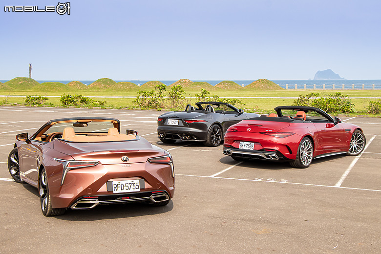 八缸配上空就是真理!Mercedes-AMG SL 55 x Lexus LC 500 Convertible x Jaguar F-Type R75 Convertible