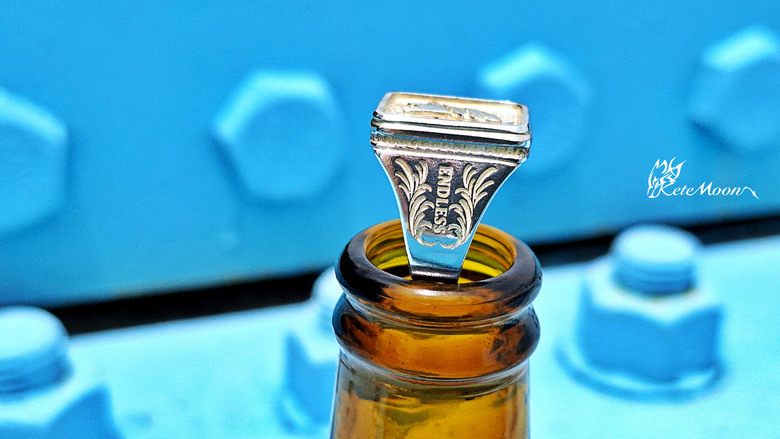 Anviology Handcraft冶金工邏輯-ENDLESS印台戒