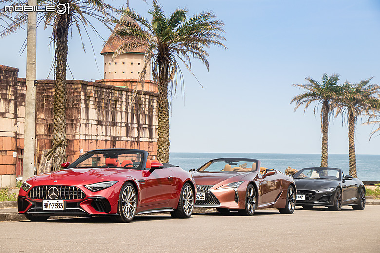 八缸配上空就是真理!Mercedes-AMG SL 55 x Lexus LC 500 Convertible x Jaguar F-Type R75 Convertible