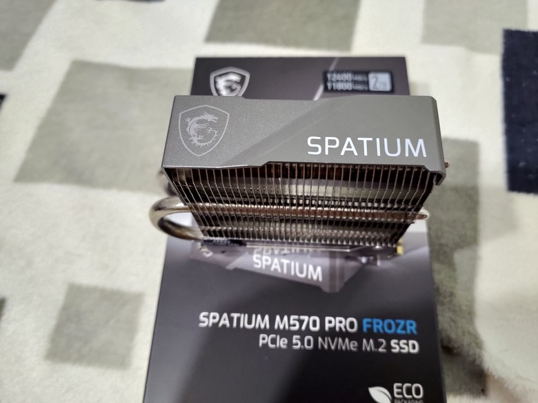點我看大圖 msi SPATIUM M570 PRO FROZR Gen5也能有涼爽體驗