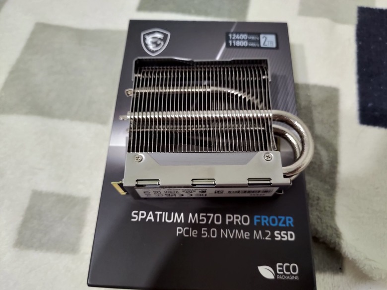 點我看大圖 msi SPATIUM M570 PRO FROZR Gen5也能有涼爽體驗