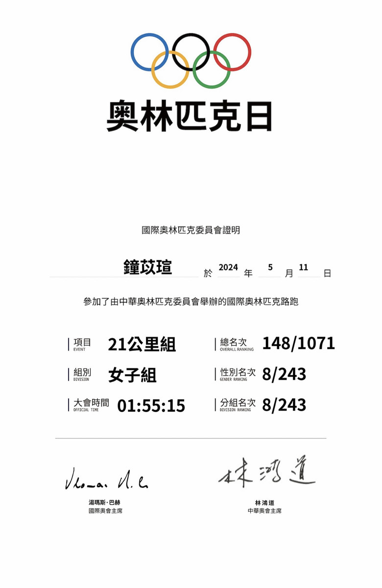 2024 奧林匹克 路跑