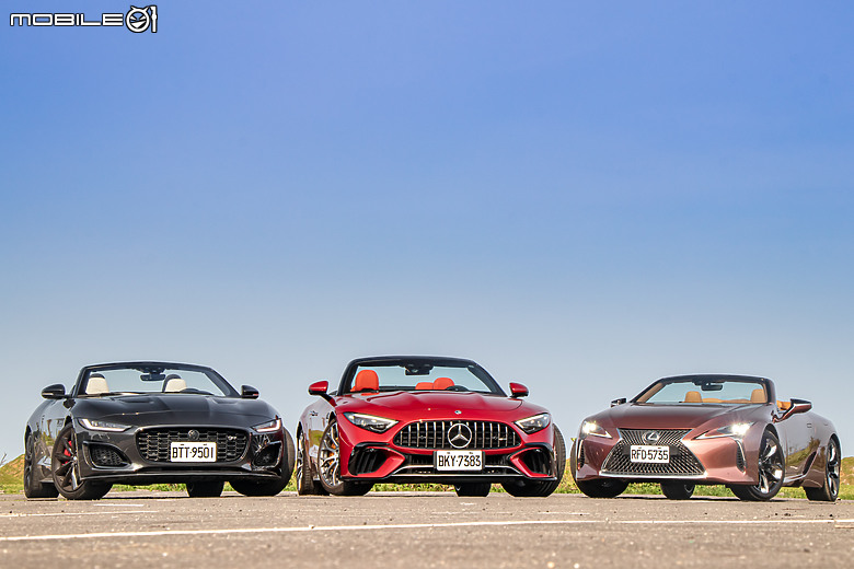 八缸配上空就是真理!Mercedes-AMG SL 55 x Lexus LC 500 Convertible x Jaguar F-Type R75 Convertible