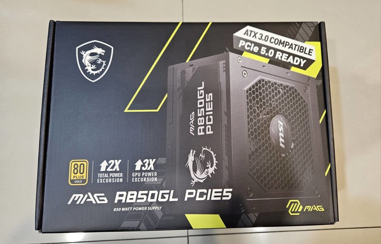 MSI MAG A850GL PCIE5 微開箱 + 促銷(人龍8)分享