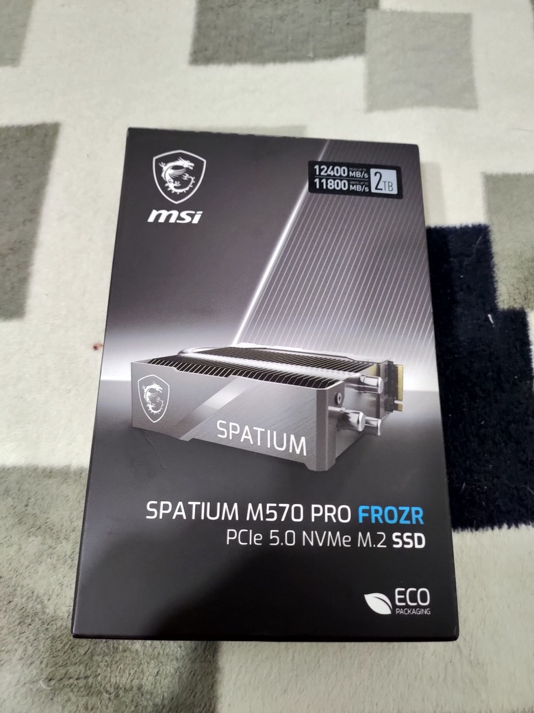 點我看大圖 msi SPATIUM M570 PRO FROZR Gen5也能有涼爽體驗