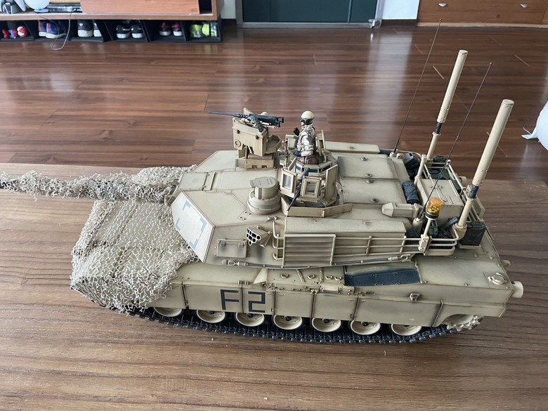 1/16 Tamiya (56041) US M1A2 Abrams 美軍M1艾布蘭主力戰車 Full Optional RC Tank Test 坦克遙控版 分享