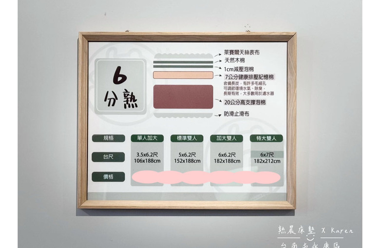最近剛買新家 開箱熟晨床墊。6分熟床墊