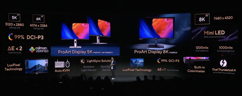 【Computex2024】華碩推出新款 ProArt 系列創作者螢幕 以 6K/5K 更高解析度提供更大創作空間