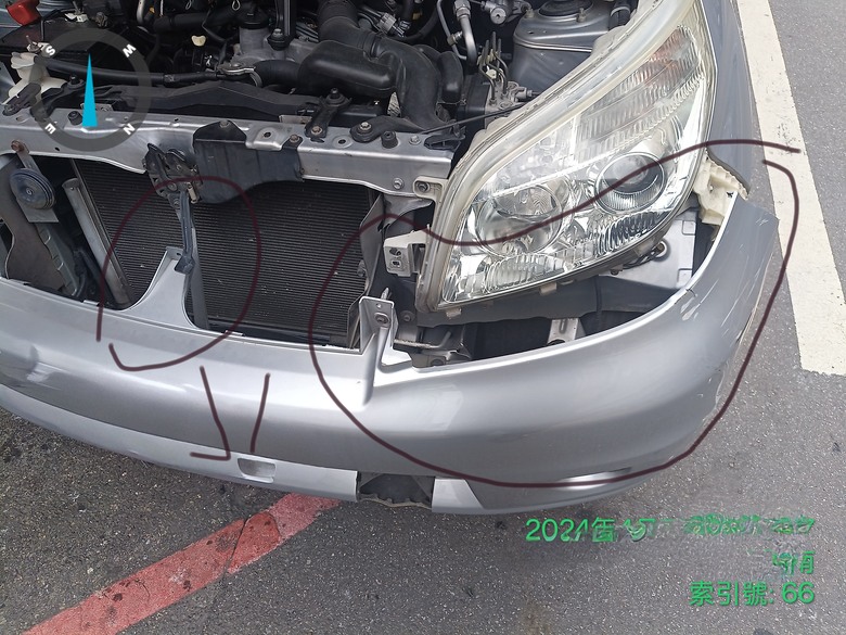 大發汽車的前保險桿修理要27000？