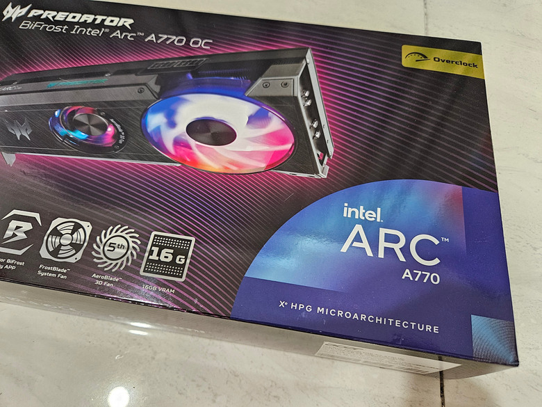 【開箱】萬元級高CP首選！16GB量大管飽！Acer Predator BiFrost Intel Arc A770 OC 顯示卡