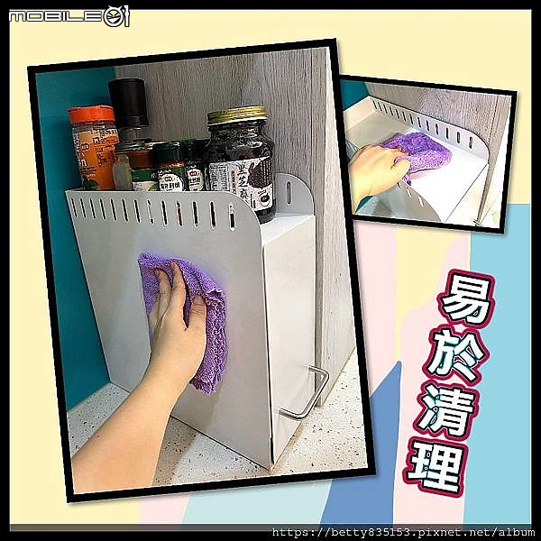 點我看大圖 開放式廚房調味品太多,用這個「窄款可抽拉多功能置物架」收納起來,順便看適不適合家裡裝潢!!