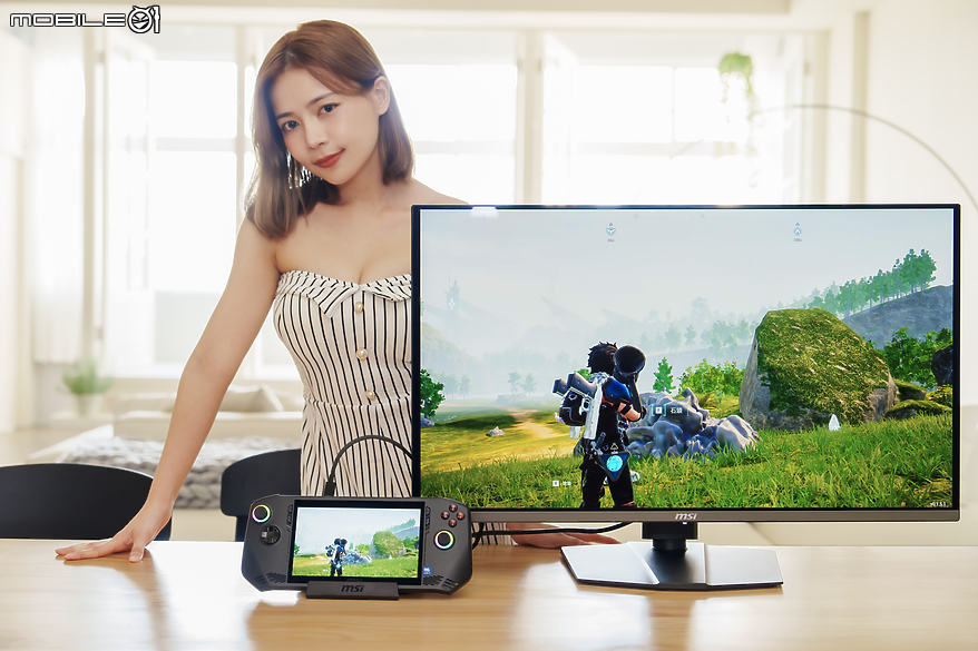 點我看大圖 MSI MPG 321URX QD-OLED 螢幕 實現最完整的 MSI CLAW 遊戲掌機體驗
