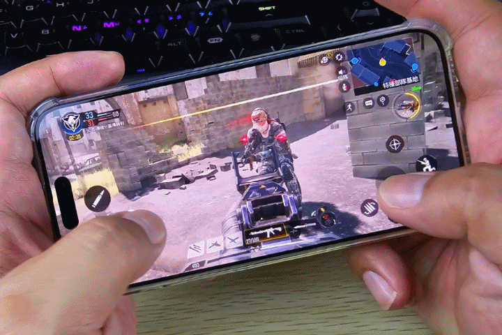 Buff效果加成【犀牛盾 RhinoBuff FPS 精準操控套組】讓iPhone瞄準擊發彈指瞬間!!