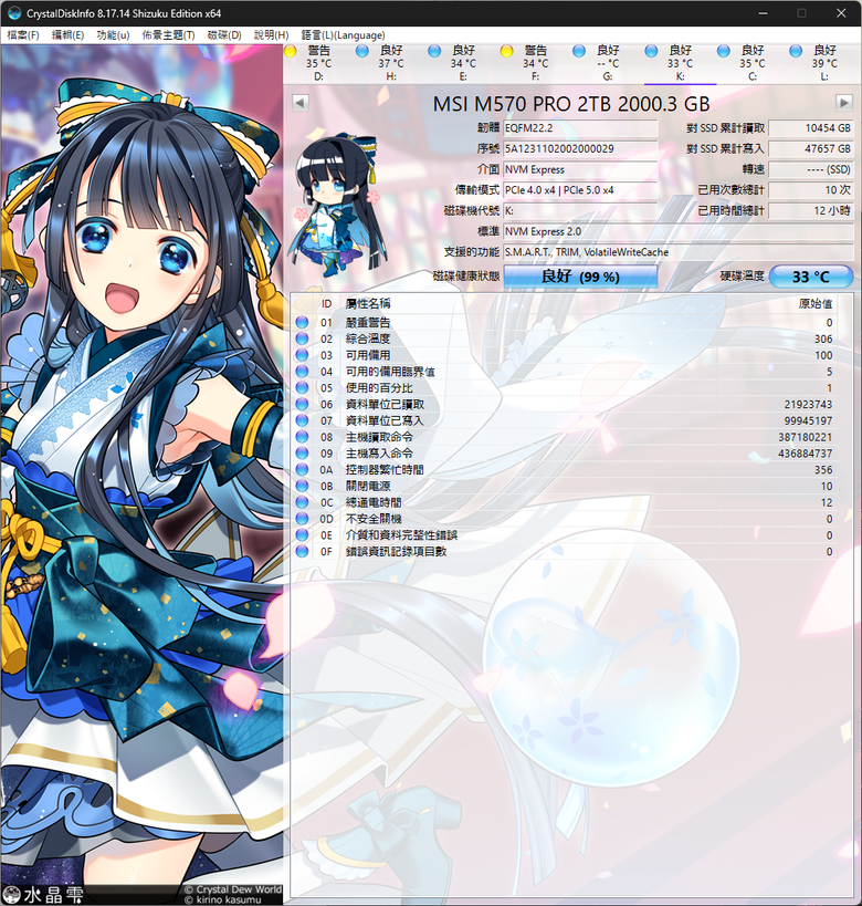 點我看大圖 msi SPATIUM M570 PRO FROZR Gen5也能有涼爽體驗