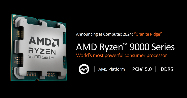【Computex2024】AMD 推出 Ryzen 9000 系列處理器 透過 IPC 提升不僅效能更強更省電
