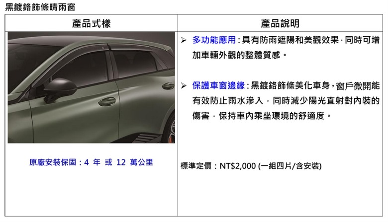 MG4 中華原廠選配件