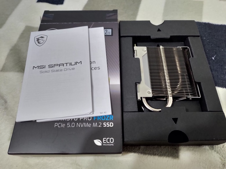 點我看大圖 msi SPATIUM M570 PRO FROZR Gen5也能有涼爽體驗