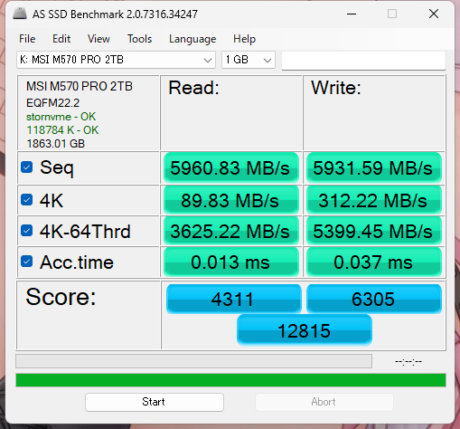 點我看大圖 msi SPATIUM M570 PRO FROZR Gen5也能有涼爽體驗