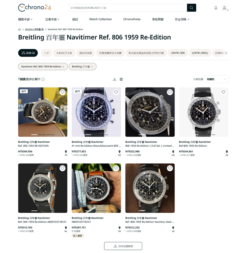 一日快閃中野買表記-Navitimer Ref. 806 1959 開箱與2024 ROLEX價格與IWC 骨董錶分享