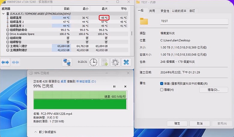點我看大圖 利用閒置CPU散熱器幫M2 外接盒散熱
