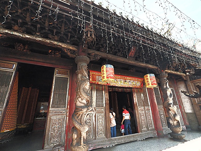 鹿港老街(隘門、友鹿軒、意和行、半邊井)、天后宮、新祖宮(勅建天后宮)、城隍廟、永安宮、三山國王廟、南靖宮，還有兌換贈品的彰化縣旅遊服務中心 — 「2024鹿港慶端陽」活動之四 — 鹿港老街與市街北段廟宇群