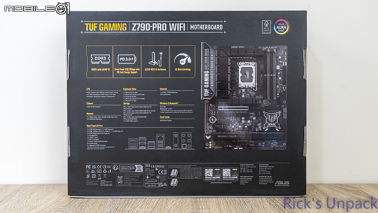 點我看大圖 【開箱】軍規認證主流規格主機板 | TUF GAMING Z790-PRO WIFI