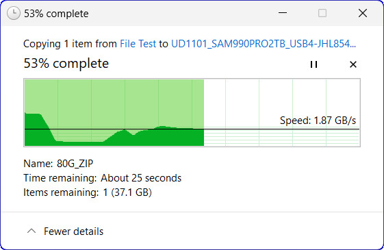 【開箱簡測】HAGiBiS 海備思 USB4 (UD1101) M.2/NVMe SSD 外接盒效能簡測