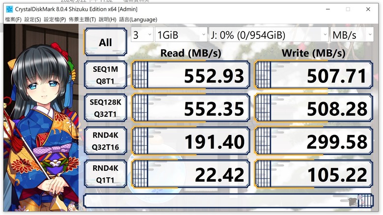 點我看大圖 Apacer 宇瞻 AS350X SATA3 2.5吋 1TB SSD 固態硬碟 測試心得分享!