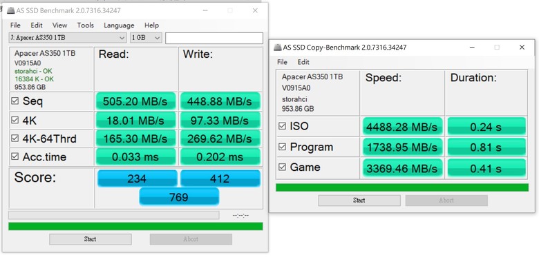 點我看大圖 Apacer 宇瞻 AS350X SATA3 2.5吋 1TB SSD 固態硬碟 測試心得分享!