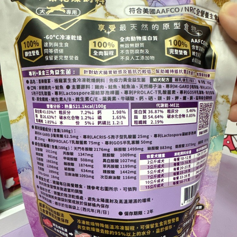 【開箱】喜樂寵宴幼犬保健凍乾飼料