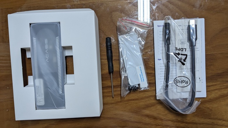 0ACASIS USB3.1 m.2 Nvme外接盒 帶風扇