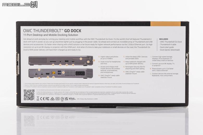 OWC Thunderbolt Go Dock 開箱試用 具備完整擴充介面以及高速傳輸性能