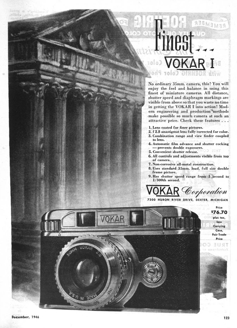 Vokar II.美國製35mm測距相機.