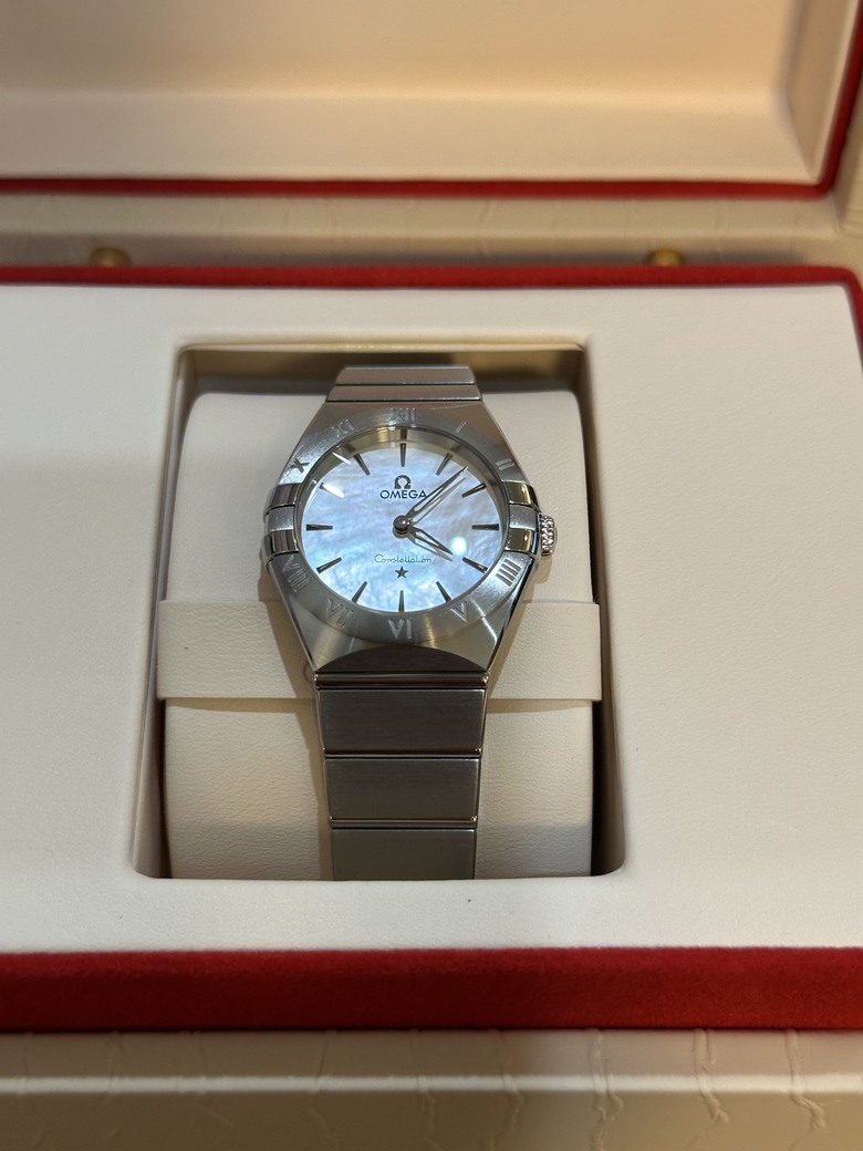 「名古屋自由行最終彈開箱」 Omega constellation 珍珠母貝殼面手錶